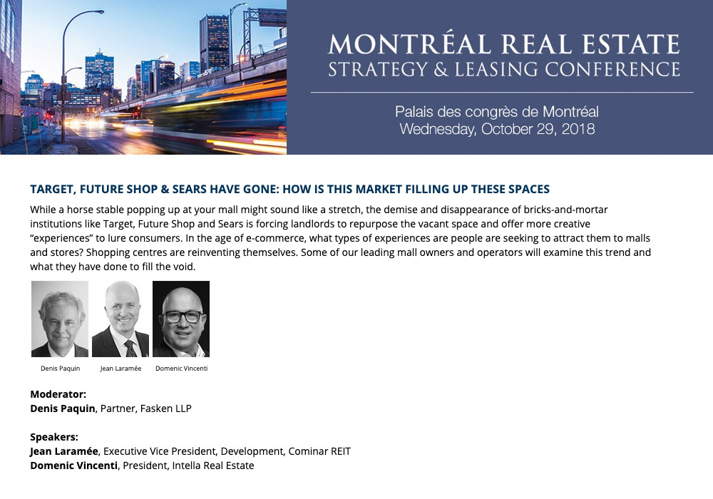 Domenic-Vincenti - Montreal Real Estate Strategy Conference 2018